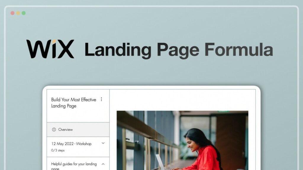 wix landing page