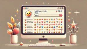 les emojis dans les balises title et description