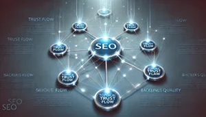 trust flow et topical trust flow - SEO illustration