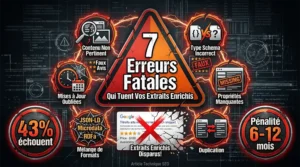 Guide des 7 erreurs fatales qui détruisent vos rich snippets : pénalités Google, faux avis et solutions en 2026