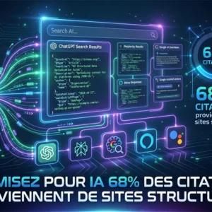 Guide optimisation données structurées pour IA générative : ChatGPT, Perplexity, AI Overviews et recherche vocale 2026