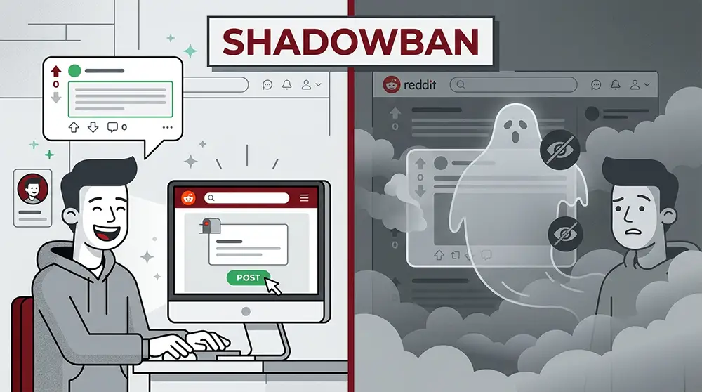 Illustration conceptuelle de Reddit comme pièce d'un puzzle SEO complet