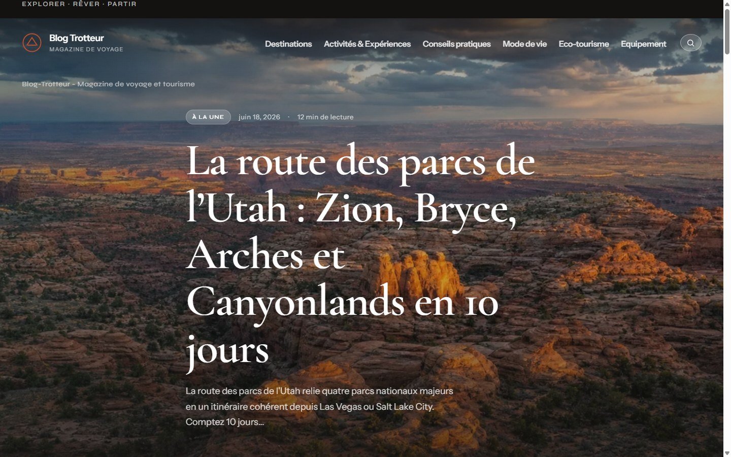 Blog Trotteur